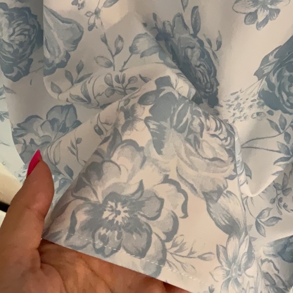 Trixxi Floral Mini Dress, Size XL, White/Blue, NWOT - Picture 5 of 8